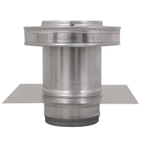 Model RBV - 5 - C4 - TP | Round Back Vent | 5" Diameter | 4" Tall Collar | Tail Pipe - Active Ventilation Products