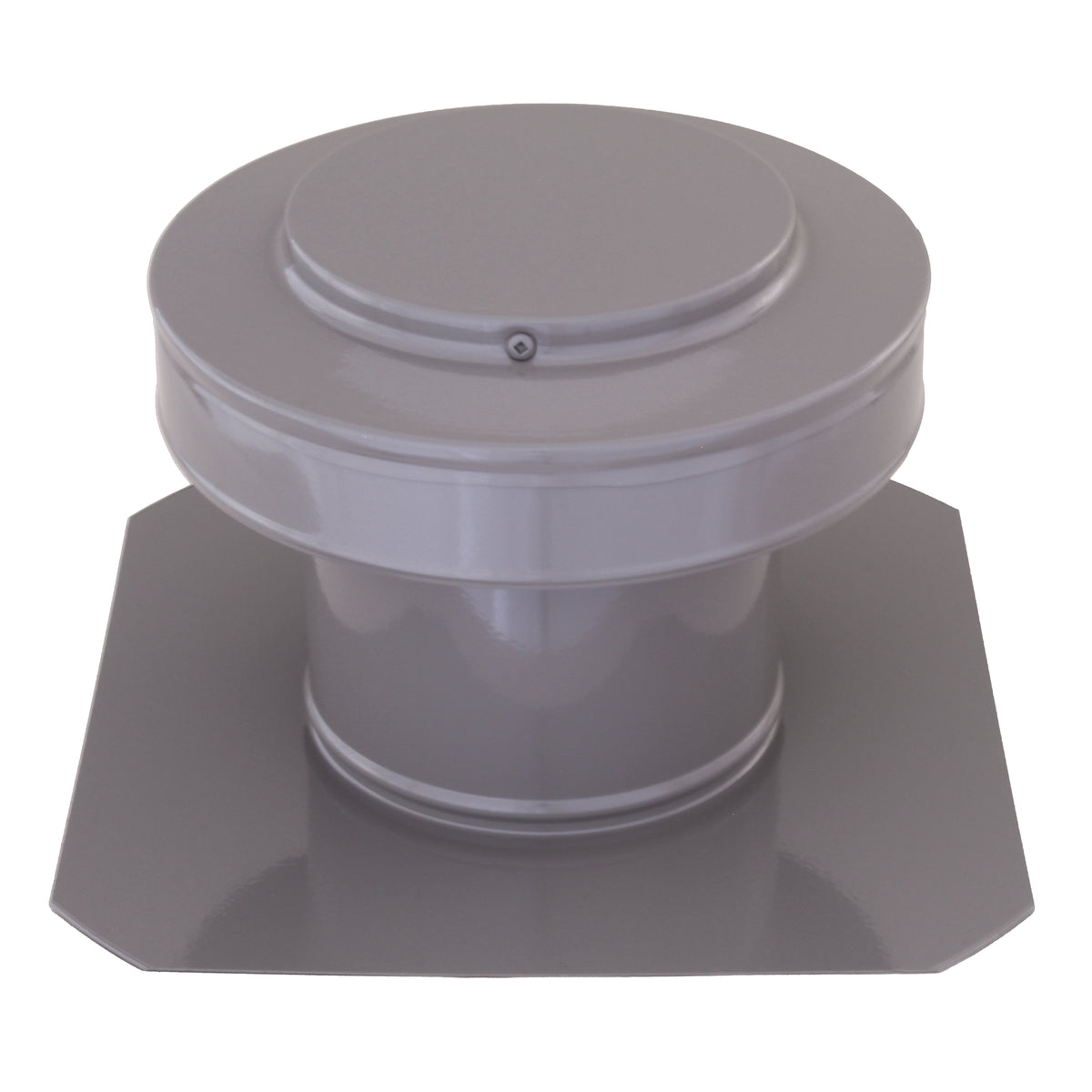 Static Vents - Round Back Roof Vent | 5" Diameter | 4" Tall Collar | Flat Flange | 19 Sq. In. NFA