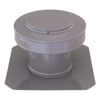 Static Vents - Round Back Roof Vent | 5" Diameter | 4" Tall Collar | Flat Flange | 19 Sq. In. NFA