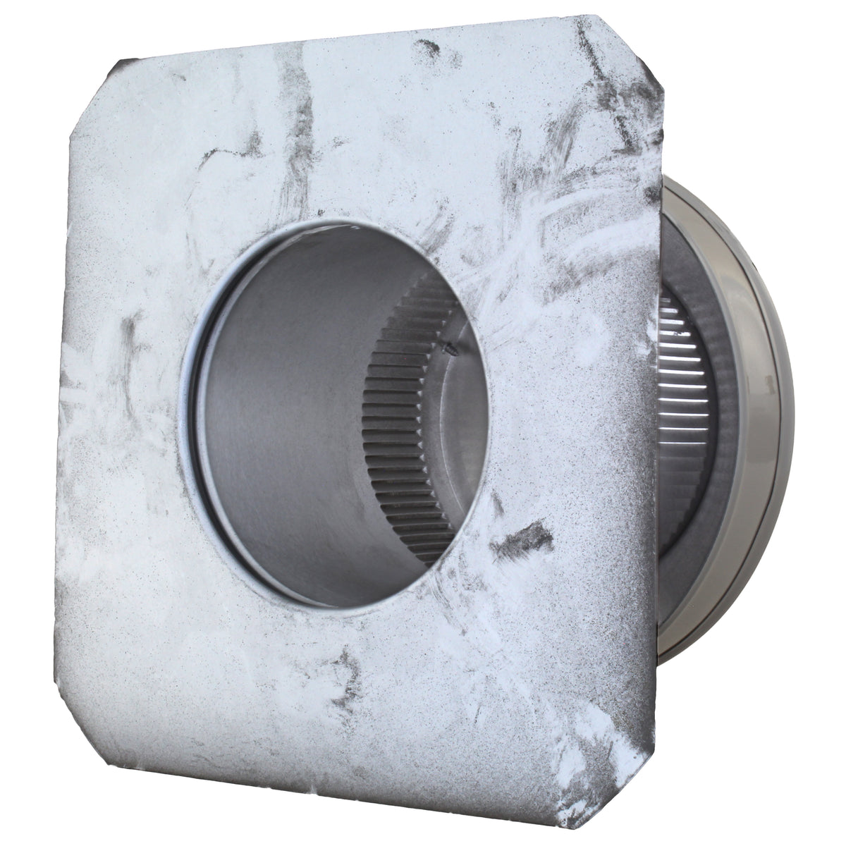 Static Vents - Round Back Roof Vent | 5" Diameter | 4" Tall Collar | Flat Flange | 19 Sq. In. NFA