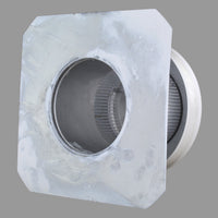 Static Vents - Round Back Roof Vent | 5" Diameter | 4" Tall Collar | Flat Flange | 19 Sq. In. NFA
