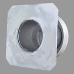 Static Vents - Round Back Roof Vent | 5" Diameter | 4" Tall Collar | Flat Flange | 19 Sq. In. NFA