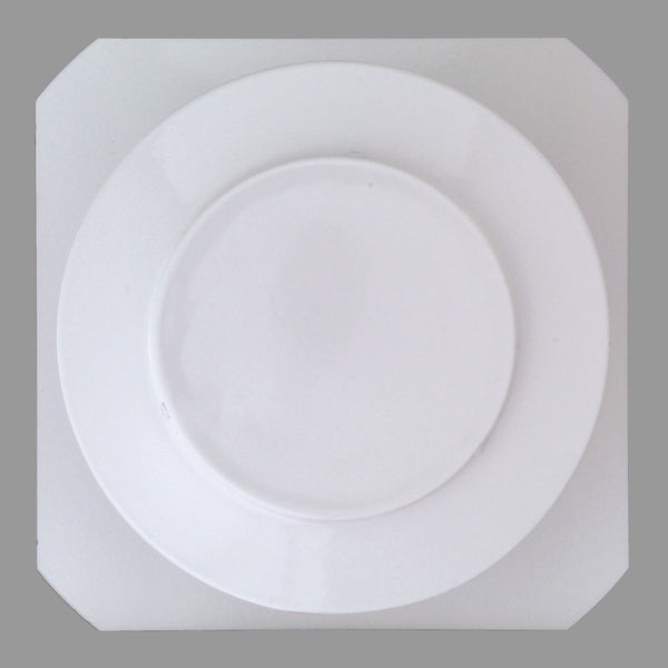 Static Vents - Round Back Roof Vent | 5" Diameter | 4" Tall Collar | Flat Flange | 19 Sq. In. NFA | Top View