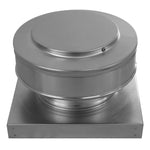 Model RBV - 6 - C2 - CMF - TP | Round Back Vent | 6" Diameter | " 2" Tall Collar | Curb Mount Flange | Tail Pipe - Active Ventilation Products
