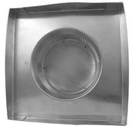 Static Vent 6" with Curb Mount Sub Base - Round Back Vent| 6" Diameter | 2" Tall Collar | 28 Sq. In. NFA - Active Ventilation Products