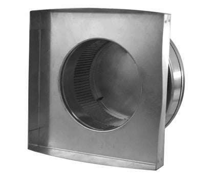 Model RBV-6-C2-CMF | Round Back Static Vent |  6" Diameter | 2" Tall Collar  |  28 Sq. In. NFA