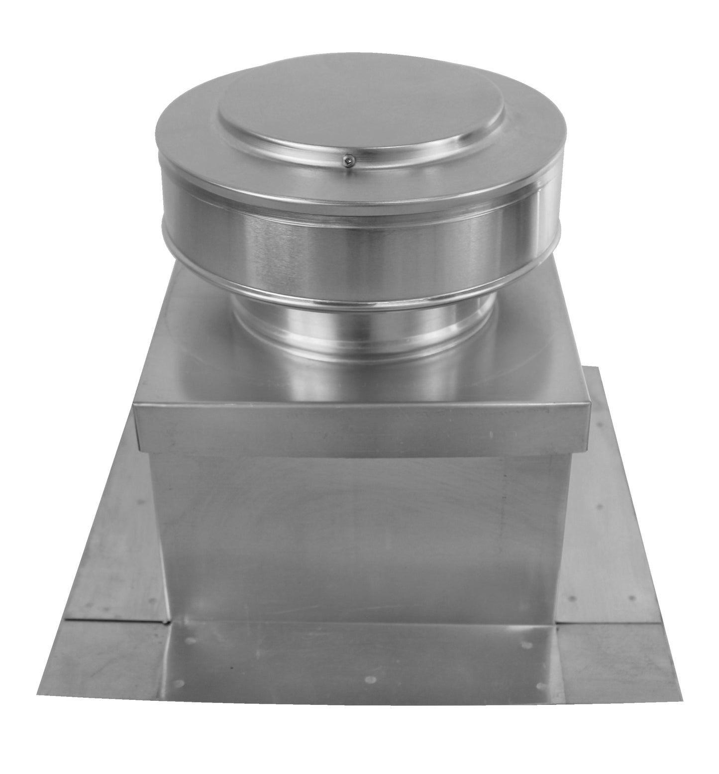 Model RBV-6-C2-CMF-TP | Round Back Vent  |  6" Diameter | " 2" Tall Collar  | Curb Mount Flange  |  Tail Pipe