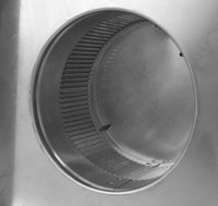 Static Vent 6" with Curb Mount Sub Base - Round Back Vent| 6" Diameter | 2" Tall Collar | 28 Sq. In. NFA - Active Ventilation Products