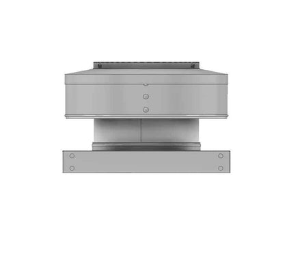 Static Vent 6" with Curb Mount Sub Base - Round Back Vent|  6" Diameter | 2" Tall Collar  |  28 Sq. In. NFA