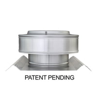 Round Back Roof Vent for SM-Rib Panel | 6" Diameter | 2" High Collar | Metal Roof | 28 Sq. In. NFA