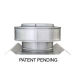 Round Back Roof Vent for SM-Rib Panel | 6" Diameter | 2" High Collar | Metal Roof | 28 Sq. In. NFA