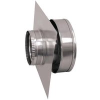 Model RBV - 6 - C2 - TP | Round Back Vent | 6" Diameter | 2" Tall Collar | Tail Pipe - Active Ventilation Products