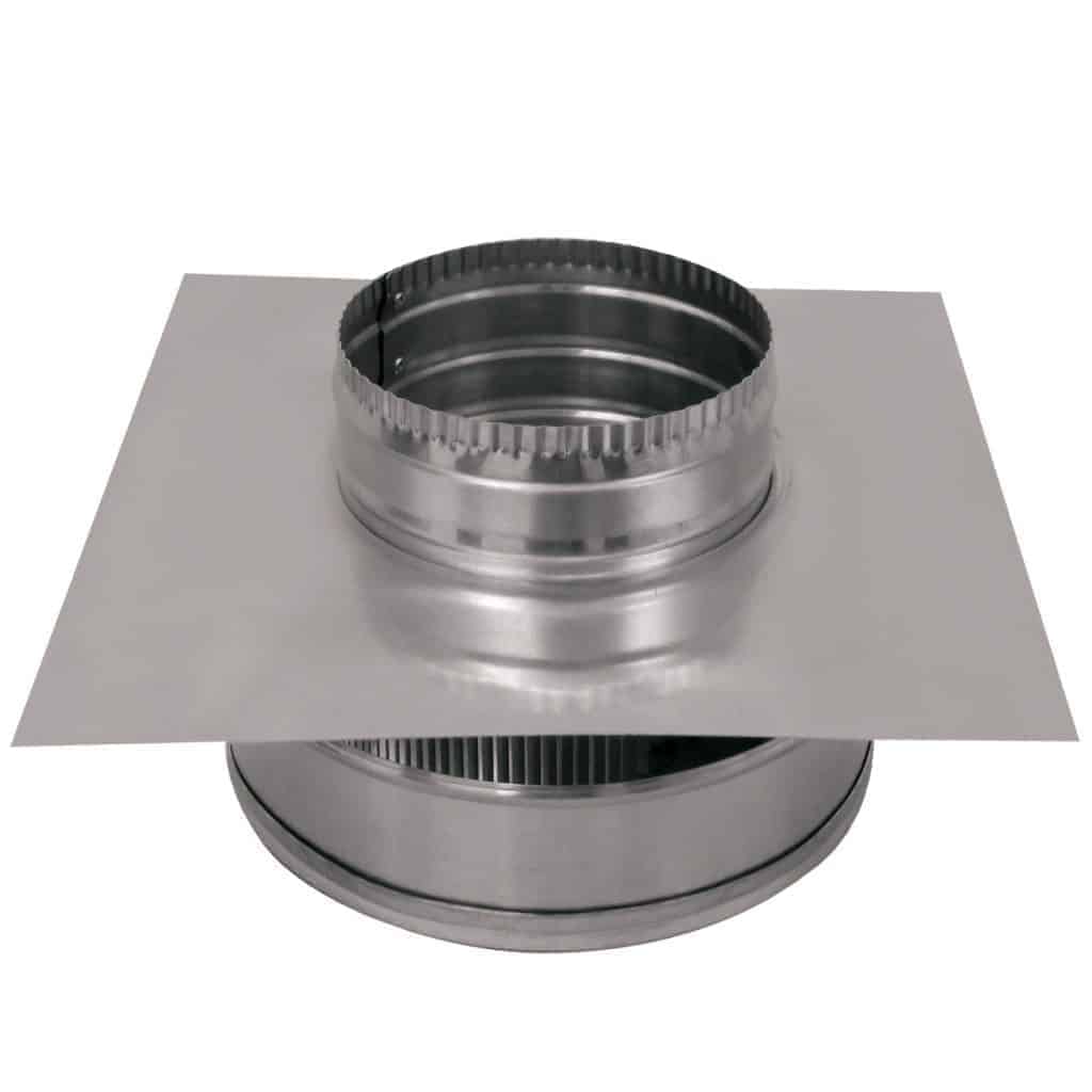 Model RBV-6-C2-TP | Round Back Vent |  6" Diameter | 2" Tall Collar  | Tail Pipe