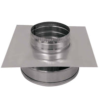 Model RBV - 6 - C2 - TP | Round Back Vent | 6" Diameter | 2" Tall Collar | Tail Pipe - Active Ventilation Products