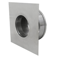 Static Vents - Round Back Roof Vent | 6" Diameter | 2" Tall Collar | Flat Flange | 28 Sq. In. NFA - Active Ventilation Products