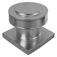 Model RBV - 6 - C4 - CMF - TP | Round Back Vent | 6" Diameter | " 4" Tall Collar | Curb Mount Flange | Tail Pipe - Active Ventilation Products