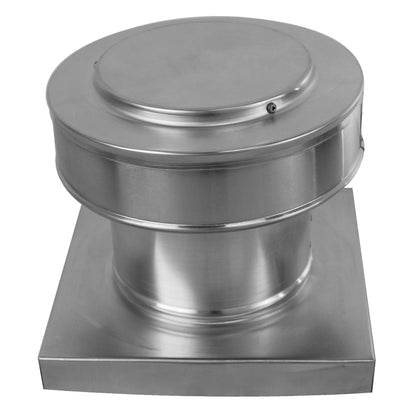 Model RBV-6-C4-CMF-TP | Round Back Vent  |  6" Diameter | " 4" Tall Collar  | Curb Mount Flange  |  Tail Pipe