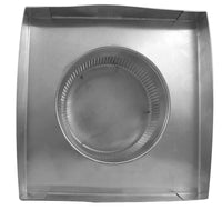Static Vent 6" with Curb Mount Sub Base - Round Back Vent | 6" Diameter | 4" Tall Collar | 28 Sq. In. NFA - Active Ventilation Products