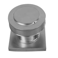 Static Vent 6" with Curb Mount Sub Base - Round Back Vent | 6" Diameter | 4" Tall Collar | 28 Sq. In. NFA - Active Ventilation Products
