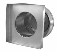 Static Vent 6" with Curb Mount Sub Base - Round Back Vent | 6" Diameter | 4" Tall Collar | 28 Sq. In. NFA - Active Ventilation Products