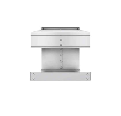 Static Vent 6" with Curb Mount Sub Base - Round Back Vent |  6" Diameter | 4" Tall Collar  |  28 Sq. In. NFA