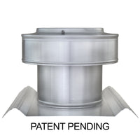 Round Back Roof Vent for SM-Rib Panel | 6" Diameter | 4" High Collar | Metal Roof | 28 Sq. In. NFA