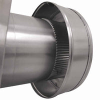 Model RBV - 6 - C4 - TP | Round Back Vent | 6" Diameter | 4" Tall Collar | Tail Pipe - Active Ventilation Products