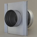 Round Back Roof Jack for SM-Rib Panel | 6" Diameter | 4" Tall Collar | Metal Roof