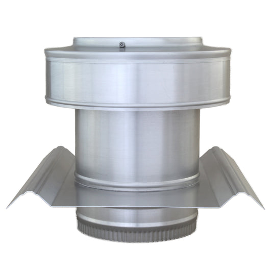 Round Back Roof Jack for SM-Rib Panel | 6" Diameter | 4" High Collar | Metal Roof