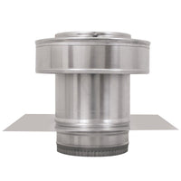 Model RBV - 6 - C4 - TP | Round Back Vent | 6" Diameter | 4" Tall Collar | Tail Pipe - Active Ventilation Products