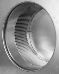 Static Vents - Round Back Roof Vent | 6" Diameter | 2" Tall Collar | Flat Flange | 28 Sq. In. NFA - Active Ventilation Products