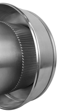 Static Vents - Round Back Roof Vent | 6" Diameter | 4" Tall Collar | Flat Flange | 28 Sq. In. NFA - Active Ventilation Products