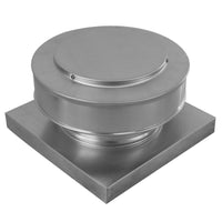 Model RBV - 7 - C2 - CMF - TP | Round Back Vent | 7" Diameter | " 2" Tall Collar | Curb Mount Flange | Tail Pipe - Active Ventilation Products