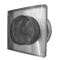 Model RBV - 7 - C2 - CMF - TP | Round Back Vent | 7" Diameter | " 2" Tall Collar | Curb Mount Flange | Tail Pipe - Active Ventilation Products