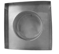 Static Vent 7" with Curb Mount Sub Base - Round Back Vent | 7" Diameter | 2" Tall Collar | 38 Sq. In. NFA - Active Ventilation Products