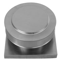 Static Vent 7" with Curb Mount Sub Base - Round Back Vent | 7" Diameter | 2" Tall Collar | 38 Sq. In. NFA - Active Ventilation Products