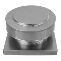 Static Vent 7" with Curb Mount Sub Base - Round Back Vent | 7" Diameter | 2" Tall Collar | 38 Sq. In. NFA - Active Ventilation Products