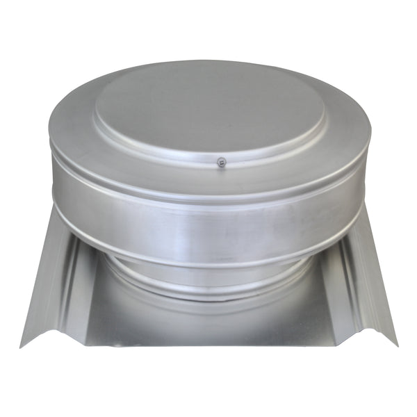Round Back Roof Vent for SM-Rib Panel | 7" Diameter | 2" Tall Collar | Metal Roof | 38 Sq. In. NFA | Angle View
