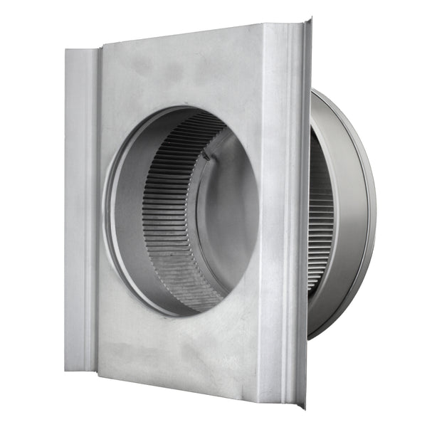 Round Back Roof Vent for SM-Rib Panel | 7" Diameter | 2" Tall Collar | Metal Roof | 38 Sq. In. NFA | Bottom View