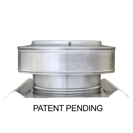 Round Back Roof Vent for SM-Rib Panel | 7" Diameter | 2" Tall Collar | Metal Roof | 38 Sq. In. NFA