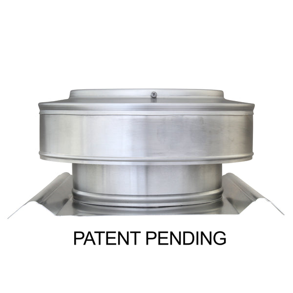 Round Back Roof Vent for SM-Rib Panel | 7" Diameter | 2" Tall Collar | Metal Roof | 38 Sq. In. NFA | Side View