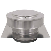 Model RBV - 7 - C2 - TP | Round Back Vent | 7" Diameter | 2" Tall Collar | Tail Pipe - Active Ventilation Products