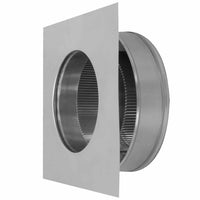 Static Vent - Round Back Roof Vent | 7" Diameter | 2" Tall Collar | Flat Flange | 38 Sq. In. NFA - Active Ventilation Products
