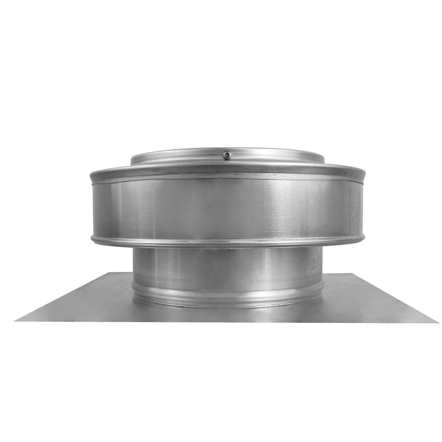 Model RBV-7-C2 | Round Back Roof Vent | 7" Diameter | 2" Tall Collar | Flat Flange | 38 Sq. In. NFA