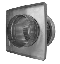 Model RBV - 7 - C4 - CMF - TP | Round Back Vent | 7" Diameter | " 4" Tall Collar | Curb Mount Flange | Tail Pipe - Active Ventilation Products