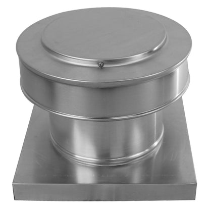 Model RBV-7-C4-CMF-TP | Round Back Vent  |  7" Diameter | " 4" Tall Collar  | Curb Mount Flange  |  Tail Pipe