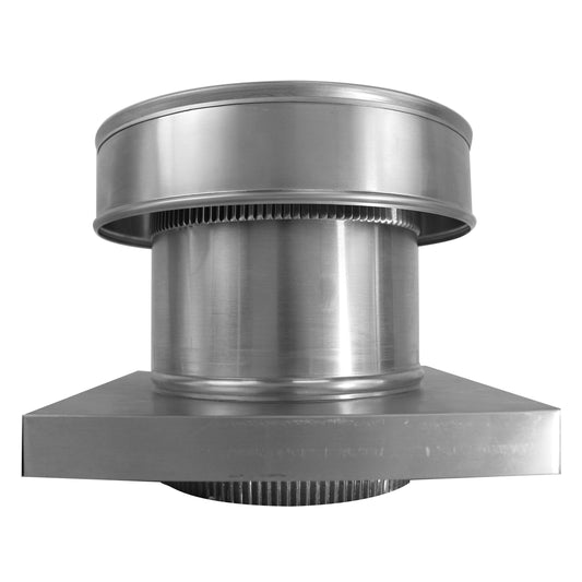 Model RBV-7-C4-CMF-TP | Round Back Vent  |  7" Diameter | " 4" Tall Collar  | Curb Mount Flange  |  Tail Pipe