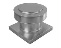 Static Vent 7" with Curb Mount Sub Base - Round Back Vent | 7" Diameter | 4" Tall Collar | 38 Sq. In. NFA - Active Ventilation Products