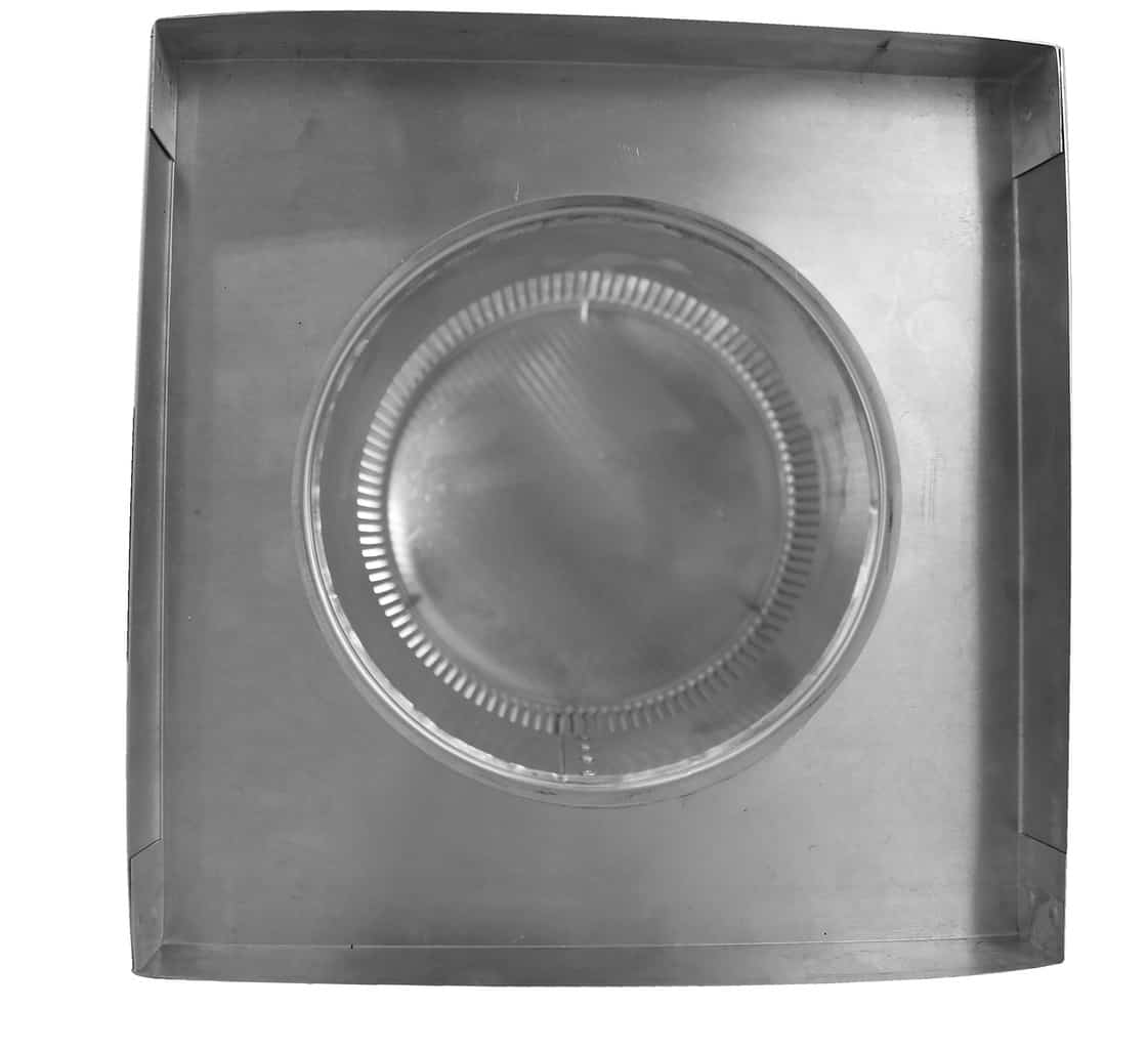 Model RBV-7-C4-CMF | Round Back Static Vent |  7" Diameter | 4" Tall Collar  |  38 Sq. In. NFA