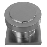Static Vent 7" with Curb Mount Sub Base - Round Back Vent | 7" Diameter | 4" Tall Collar | 38 Sq. In. NFA - Active Ventilation Products